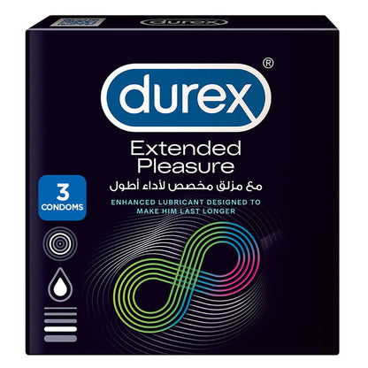 INNO Durex Condoms Extended Pleasure 3 Pieces
