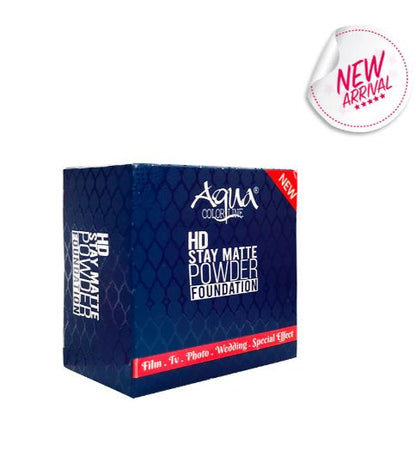 Aqua Color Line Hd Stay Matte Powder Foundation  Shade 38