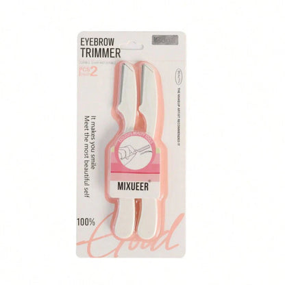 Mixueer Eyebrow Trimmer 2 Pcs Sharp Razor for Precise Shaping (2 Pieces)
