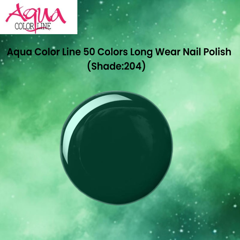 Aqua Color Line 50 Colors Long Wear Nail Polish (Shade:204)