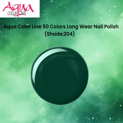 Aqua Color Line 50 Colors Long Wear Nail Polish (Shade:204)