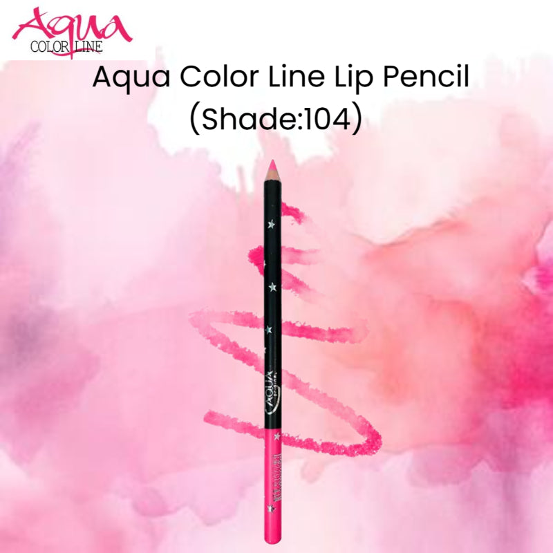 Aqua Color Line Lip Pencil (Shade:104)
