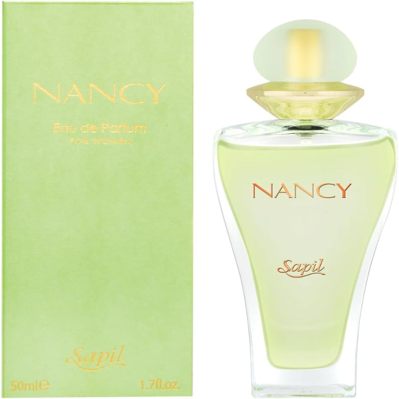 Sapil Green Nancy Eau de Parfum for Women 50ml - Long Lasting Floral Fruity Fragrance Perfume Spray for Daily Wear, Elegant F