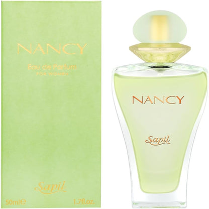 Sapil Green Nancy Eau de Parfum for Women 50ml - Long Lasting Floral Fruity Fragrance Perfume Spray for Daily Wear, Elegant F
