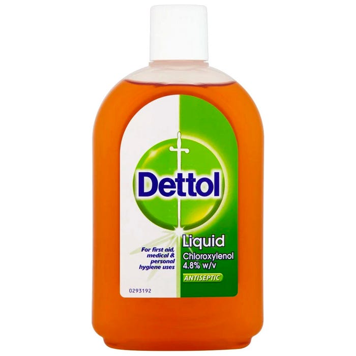 Dettol Antiseptic Liquid Chloroxylenol 4.8% w/v 500ml – Multi-Purpose Disinfectant for Germ Protection & Hygiene