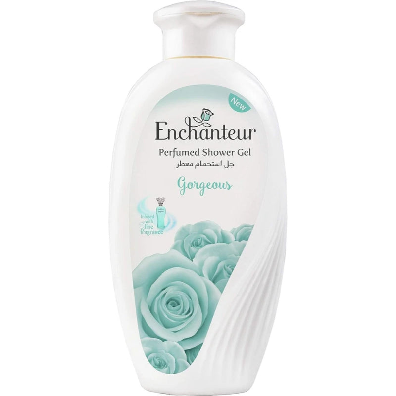 Enchanteur Gorgeous Perfumed Shower Gel 250ml - Deep Cleansing Moisturizing Body Wash with Long Lasting Floral Fragrance for 