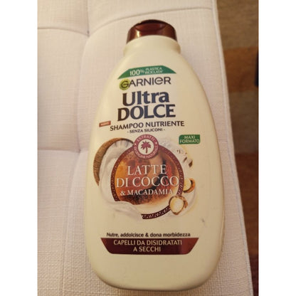 Garnier Ultra Dolce Shampoo Nutriente Latte di Cocco & Macadamia 300ml Nourishing & Hydrating Hair Care