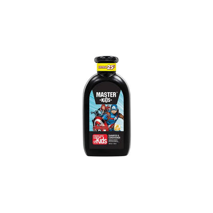 Master Kids Captain America 2-in-1 Shampoo & Conditioner 150ml - Gentle Kids Hair Care Formula for Soft Smooth Hair, Tear-Fre