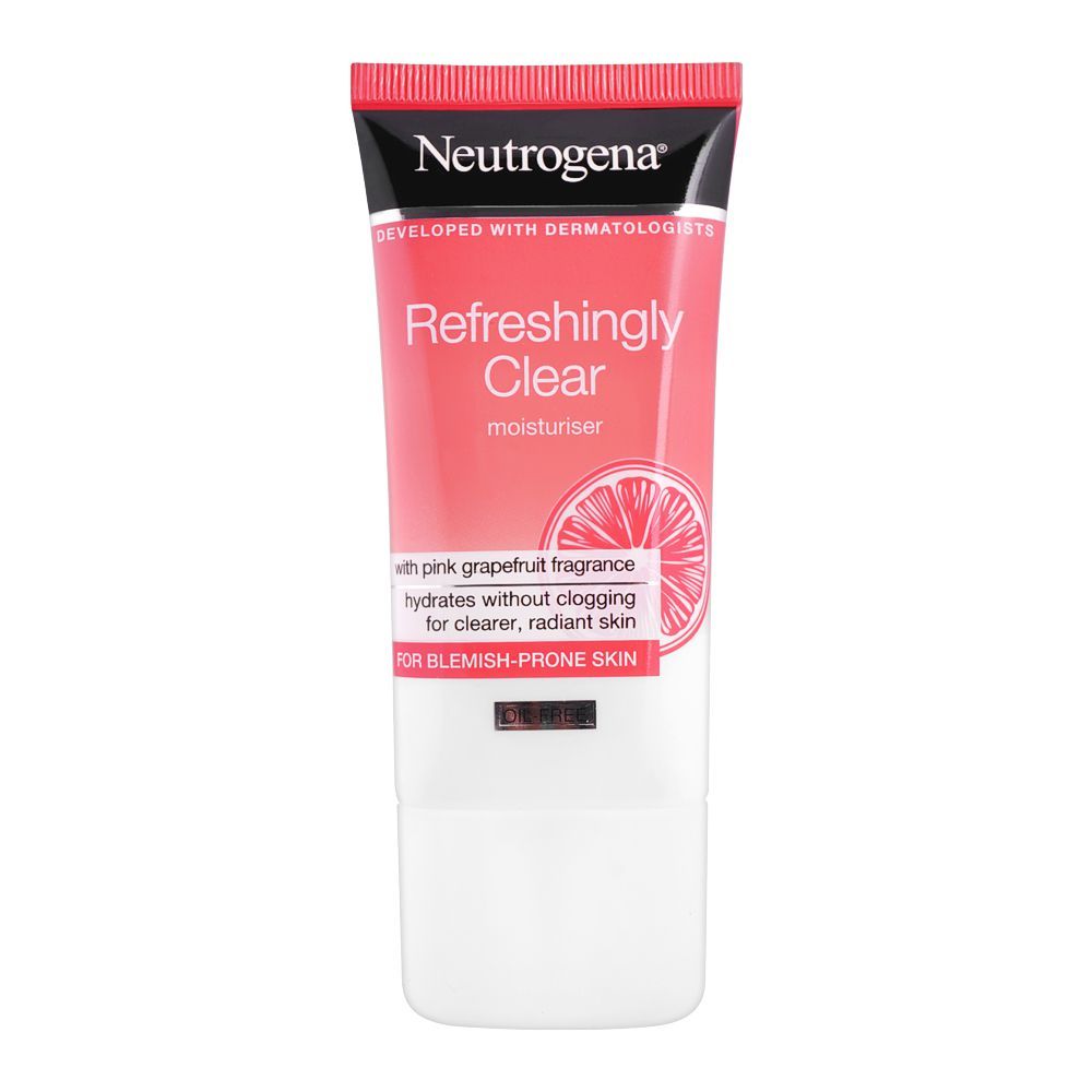 Neutrogena Refreshingly Clear Pink Grapefruit Oil-Free Moisturiser, 50ml