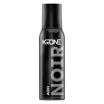 Krone Noir Ash Gas-Free Body Spray 120ml Long-Lasting Fresh & Masculine Fragrance