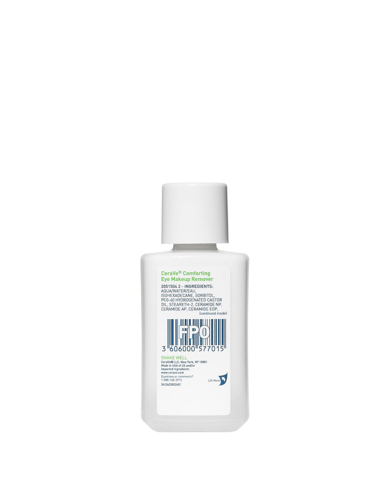 CeraVe Comforting Eye Makeup Remover 118ml package back from CeraVe