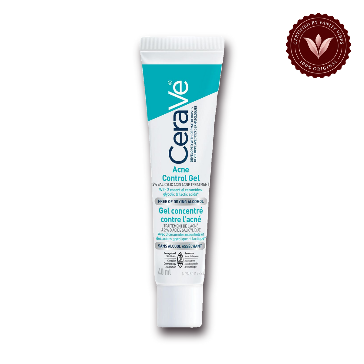 Cerave Acne Control Gel 40ml made in canada — alternate view
