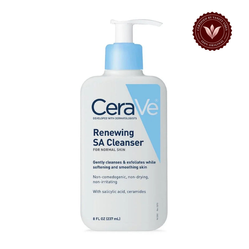 CeraVe Renewing SA Cleanser 237ml USA front image with Vanity Vibes badge