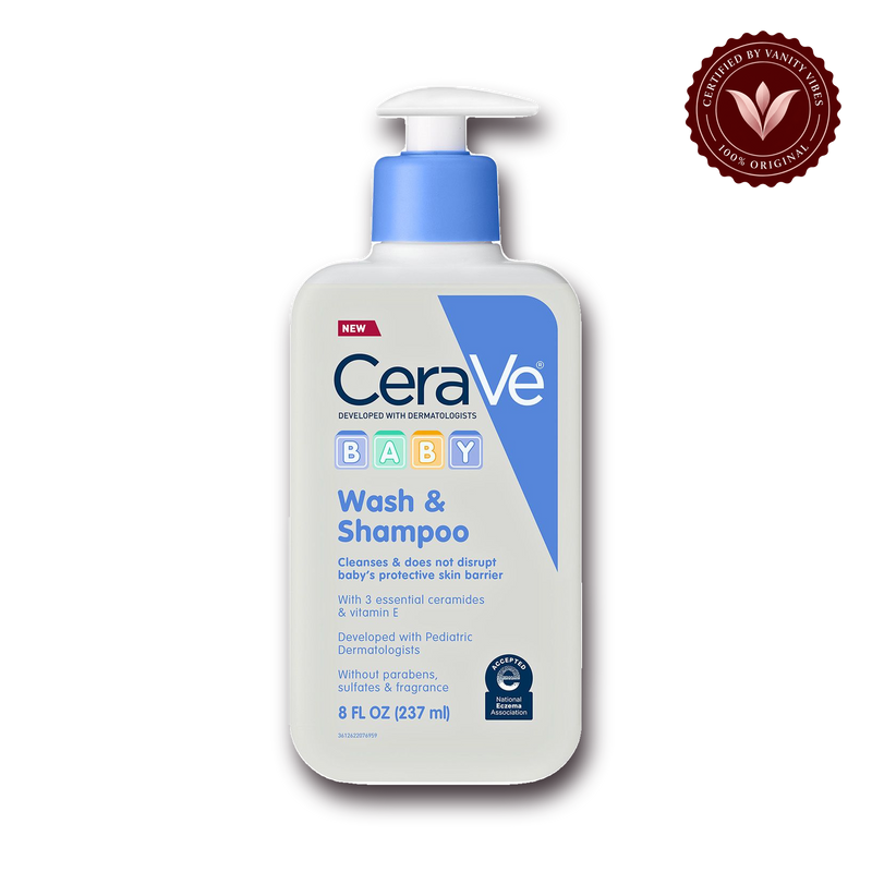 CeraVe Baby Wash & Shampoo 237 ml Made in USA — alternate view