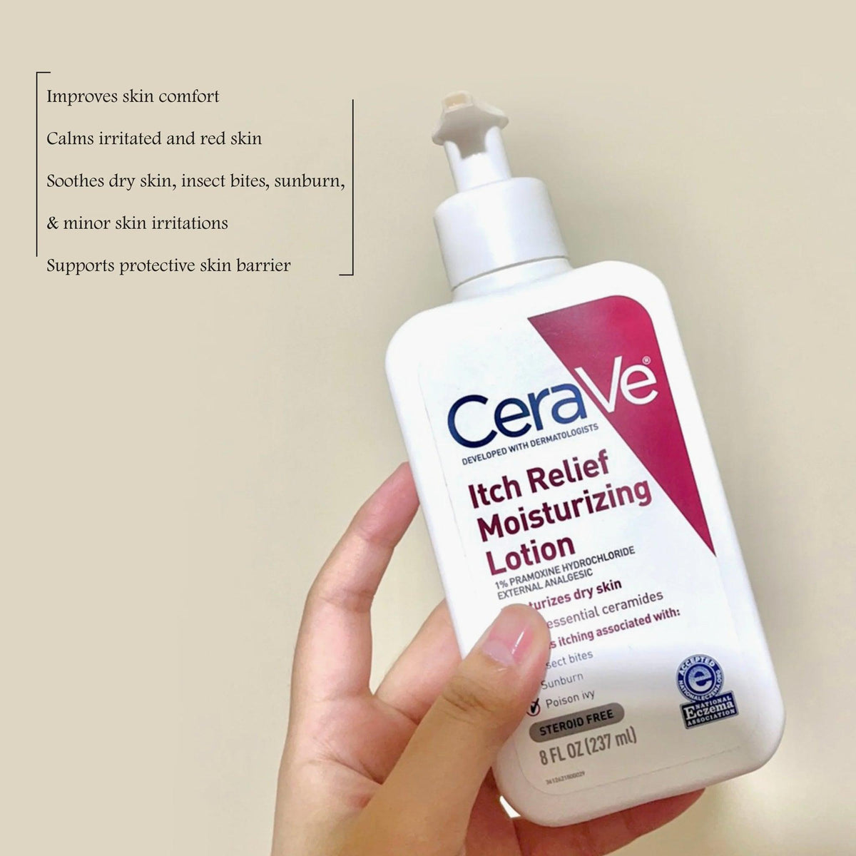 Cerave Itch Relief Moisturizing Lotion 237 ml USA Stock supporting product gallery image