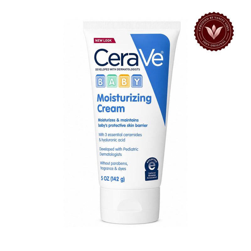CeraVe Baby Moisturizing Cream 142g USA front photo with Vanity Vibes badge