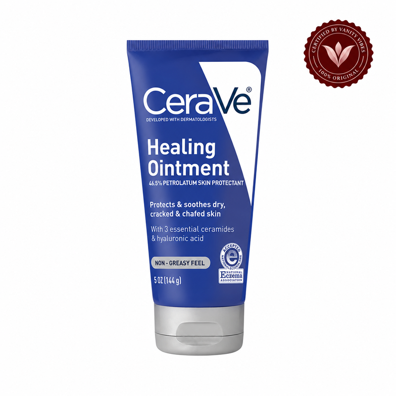 CeraVe Healing Ointment 5 oz (144 g) with Vanity Vibes badge on white