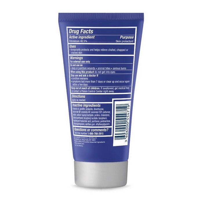 CeraVe Healing Ointment 1.89 oz (54 g), rear Drug Facts label