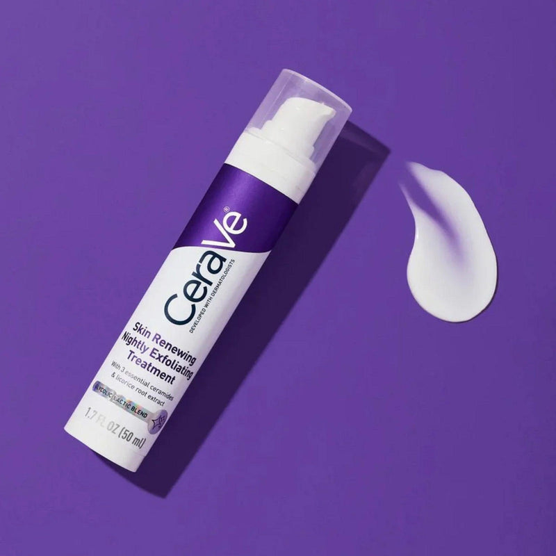 CeraVe Skin Renewing Nightly Exfoliating Treatment 50 ml product and texture