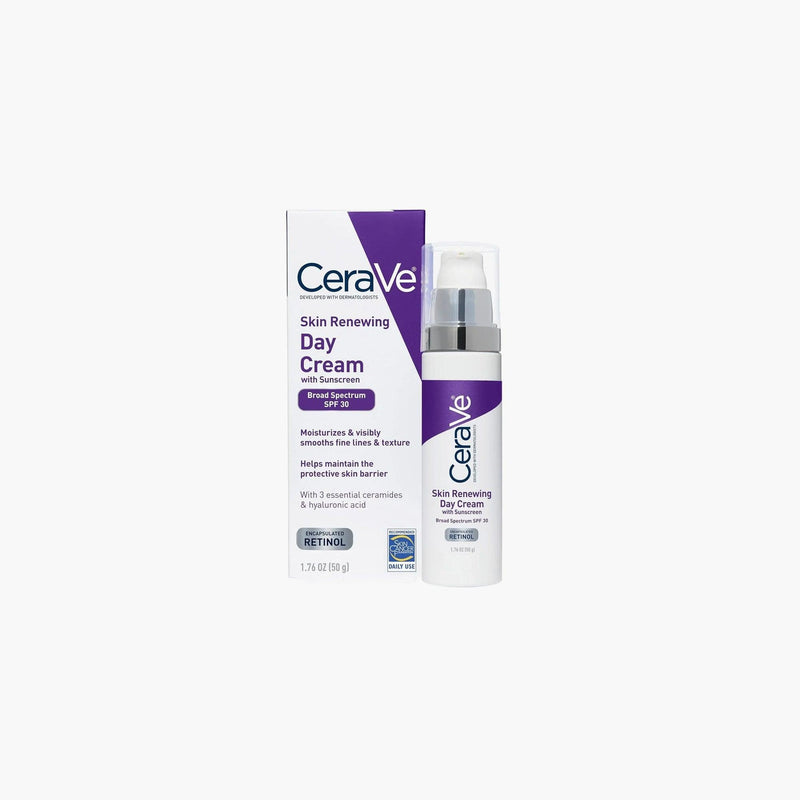 CeraVe Skin Renewing Day Cream SPF 30 50 g carton and bottle
