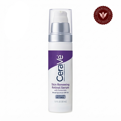 CeraVe Skin Renewing Retinol Serum 30ml front with Vanity Vibes badge