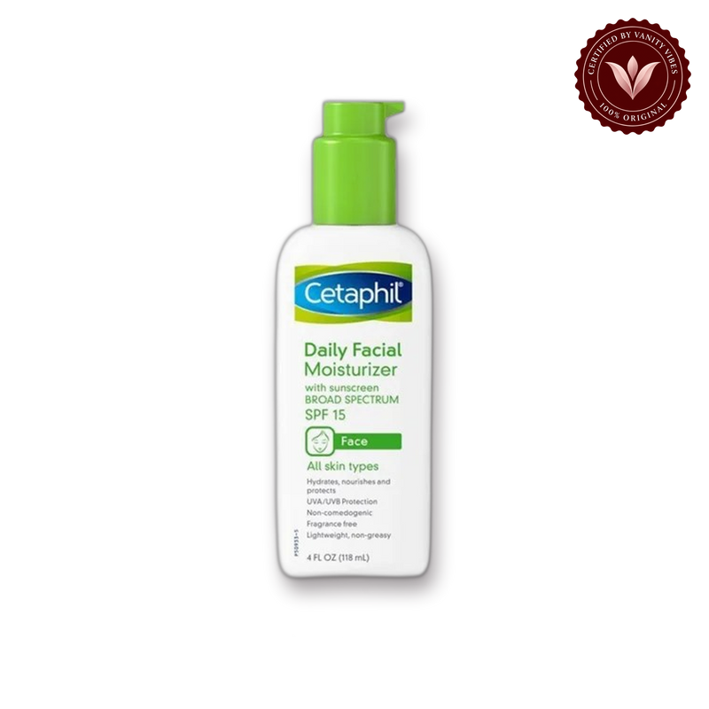 Cetaphil Daily Facial Moisturizer 118ml with Sunscreen 15 SPF | 4 Ounce — alternate view | Vanity Vibes