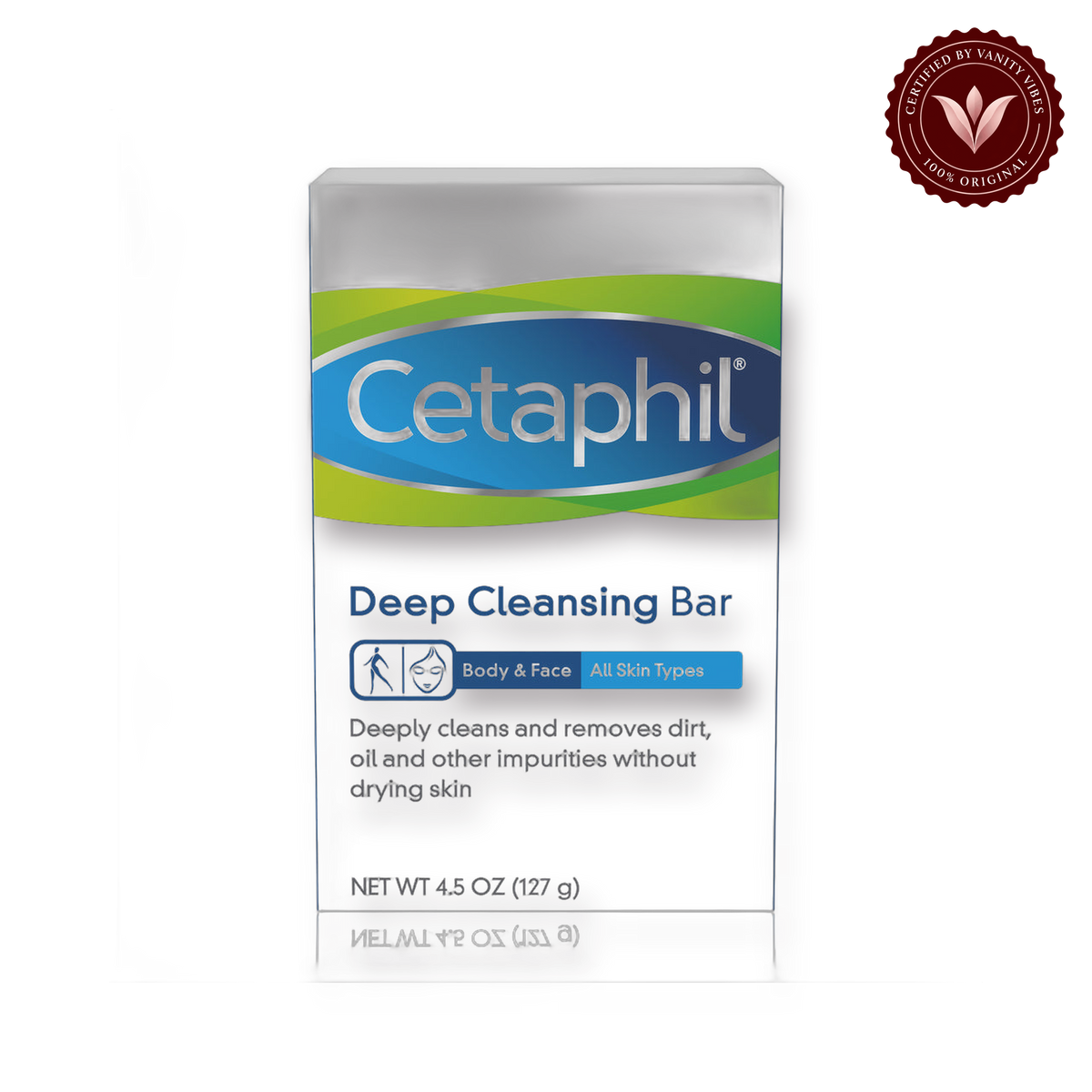 Cetaphil Deep Cleansing Bar-127g — front product image
