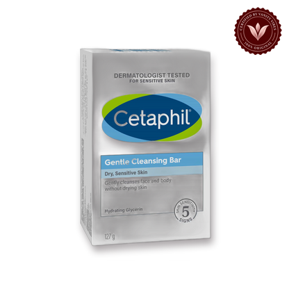 Cetaphil Gentle Cleansing Bar for Dry, Sensitive Skin-127g — front product image