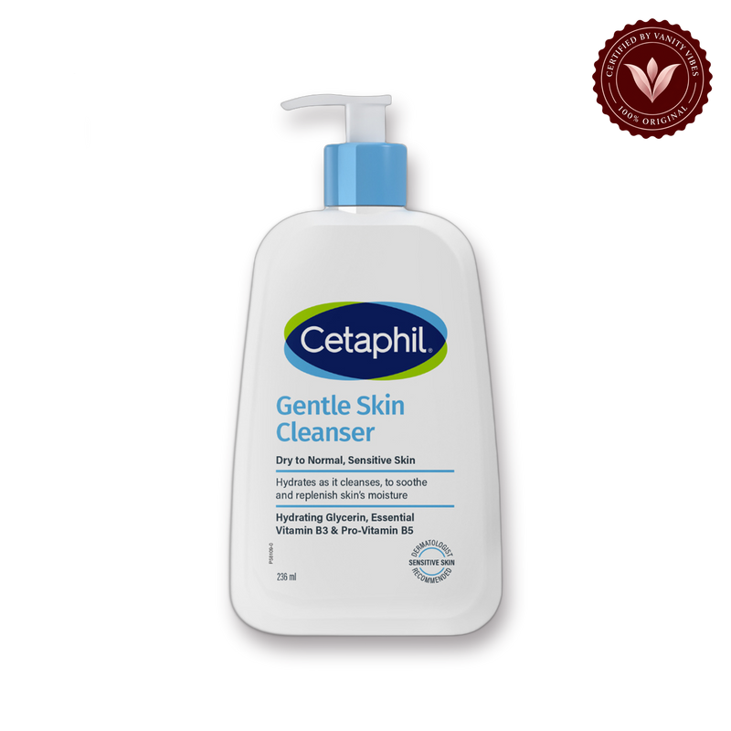 Cetaphil Gentle Skin Cleanser for Dry to Normal Sensitive Skin Hydrating Face Wash 236ml — front product image