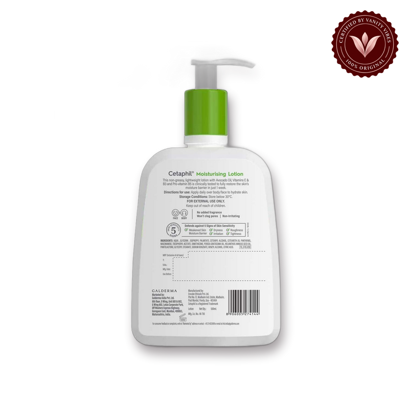 Cetaphil Moisturising Lotion 500mL, Daily Face & Body second view