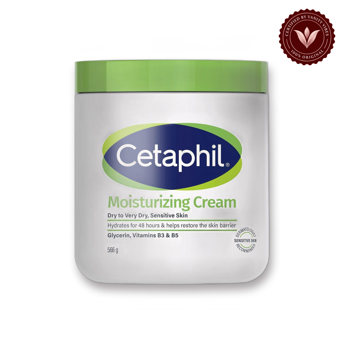 Cetaphil Moisturizing Cream Very Dry To Dry, Sensitive Skin (566g) front view