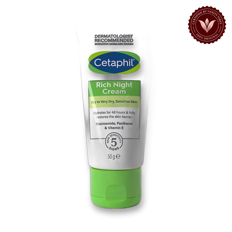 Cetaphil Rich Night Dry To Very Dry Skin Cream-50g — front product image