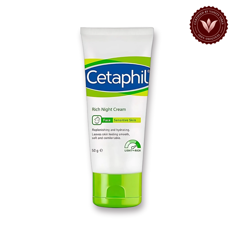 Cetaphil Rich Night Sensitive Skin Cream 50g — front product image