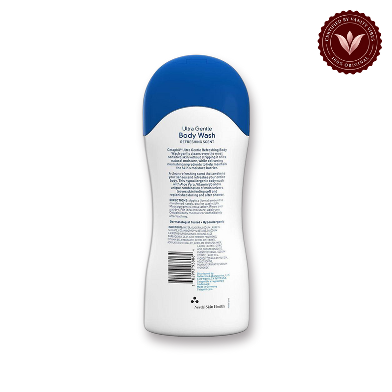 Cetaphil Ultra Gentle Refreshing Body Wash-500ml — alternate product image