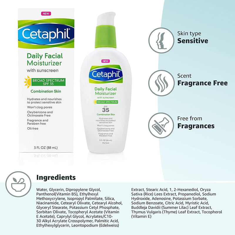 Cetaphil Daily Face Moisturizer with SPF 35 Sunscreen — alternate product image