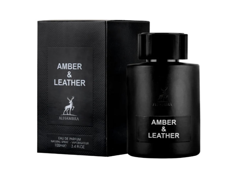 Maison Alhambra Amber and Leather by Al Hamra 100ml Perfume for Women And Men