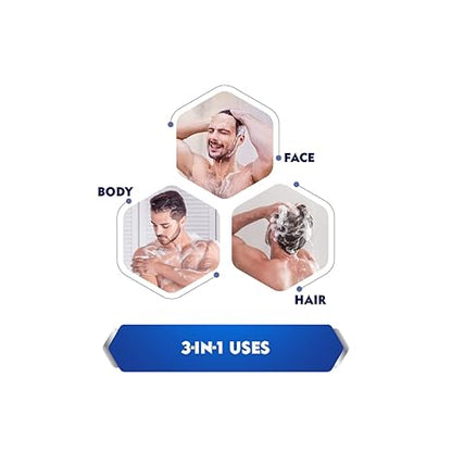 Nivea Men 3 in 1 Energy 24H Fresh Effect Shower Gel 250ml