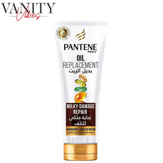Pantene Pro-V Oil Replacement Milky Damage Repair Nourishing Leave-On Cream 180 ml Repairs & Strengthens Damaged Hair