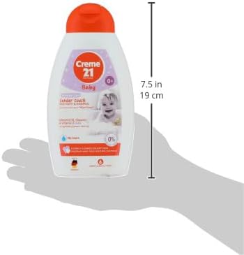 Creme 21 Baby 0+ Tender Touch Baby Bath & Shampoo Almond Oil, Glycerin & Vitamin E No tears 500ml