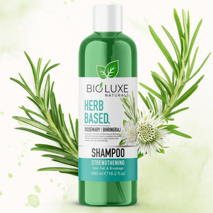 Bioluxe Naturals Herb Based Rosemary Bhringraj Strengthening Hair Fall Shampoo 480ml