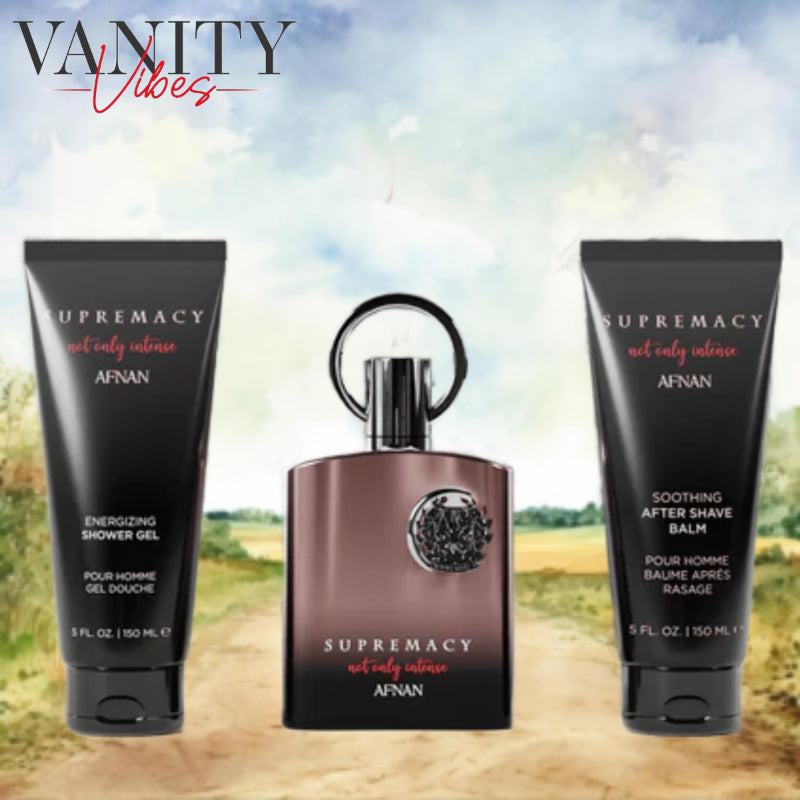 Afnan supremacy Not Only Intense Gift Set, Extrait de Parfum100ml / After Shave 150ml / Shower Gel 150ml