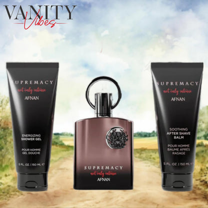Afnan supremacy Not Only Intense Gift Set, Extrait de Parfum100ml / After Shave 150ml / Shower Gel 150ml