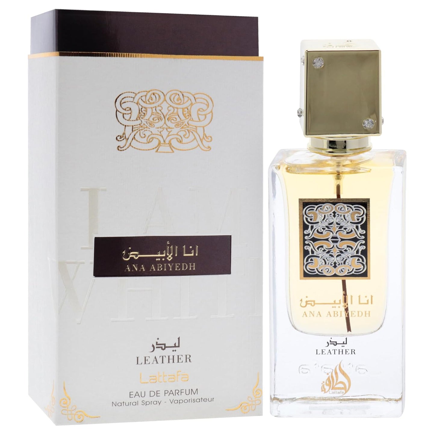 Lattafa Ana Abiyedh Leather Perfumes for Women And Men Eau de Parfum Spray 60ml