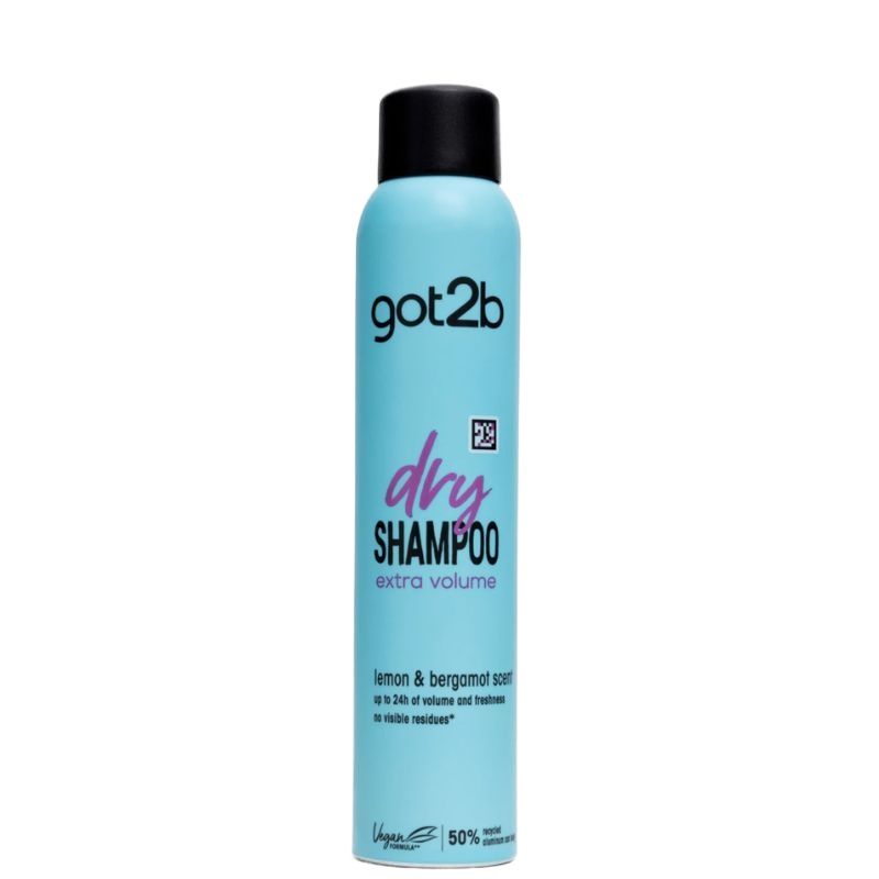 Schwarzkopf Got2b Dry Shampoo with Lemon & Bergamot 200 ml Extra Volume & Fresh Oil Control