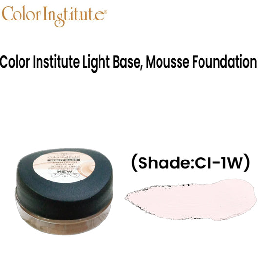 Color Institute Light Base, Mousse Foundation (Shade:CI-1W)