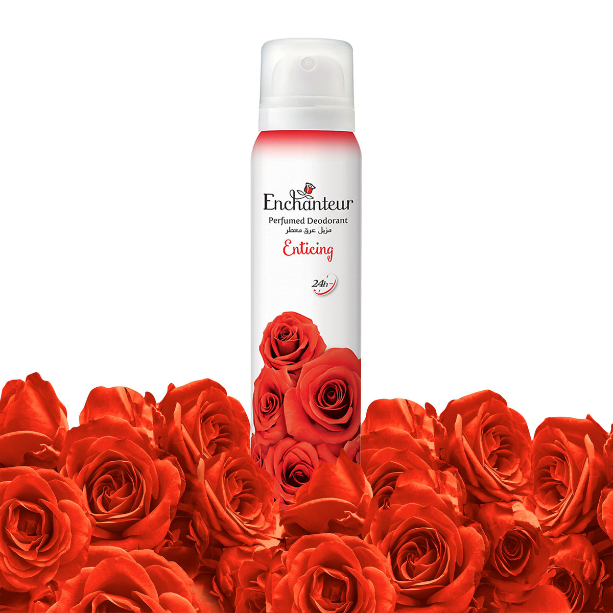 Enchanteur Enticing Perfumed Deo Body Spray for Women 150ml - Long Lasting Floral Fruity Fragrance Spray for Freshness & Odor