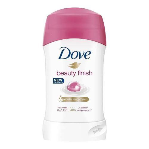 Dove Beauty Finish New & Improved 1/4 Moisturizing Cream 48H Anti-Perspirant Deodorant Stick 40g