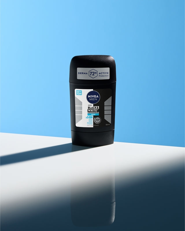 Nivea Men Derma 72H Active Black & White Invisible Fresh Anti-Perspirant Stick 50ml