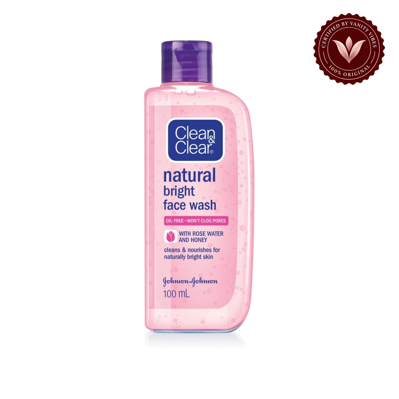 Clean & Clear Natural Bright Face Wash 100ml — front product image