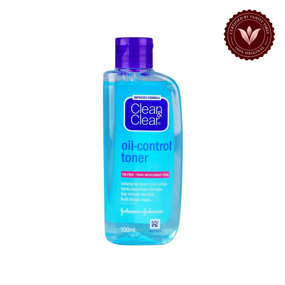 Improved Formula Clean & Clear Oil Control Toner Face Wash 100ml — front product image